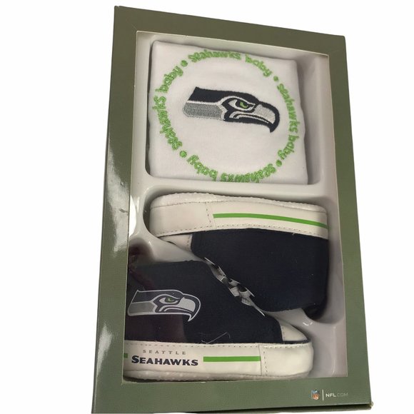 Baby Fanatic Bib with Pre-Walker, Seattle Seahawks - Picture 1 of 9
